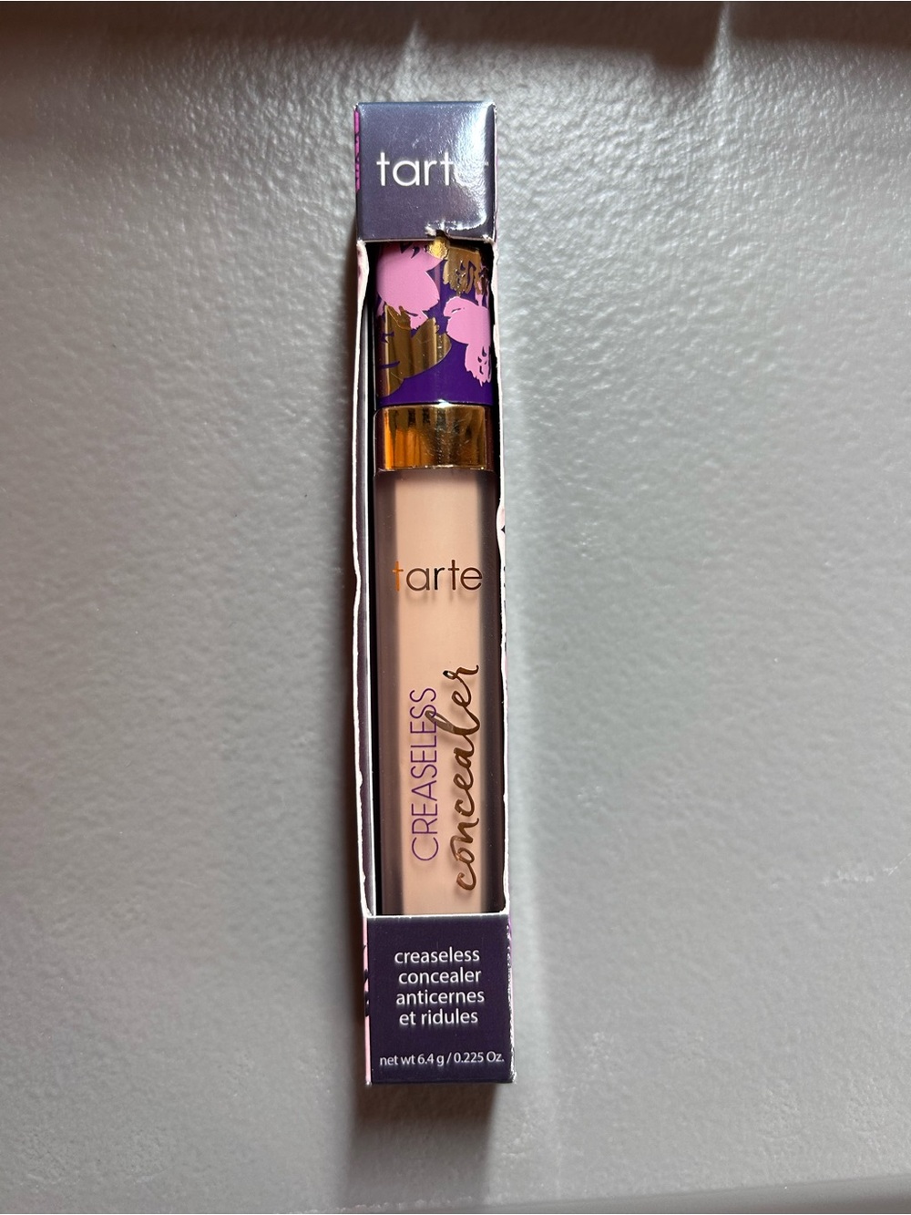 tarte Creaseless Concealer - Purple Floral Cap with Beige Tube